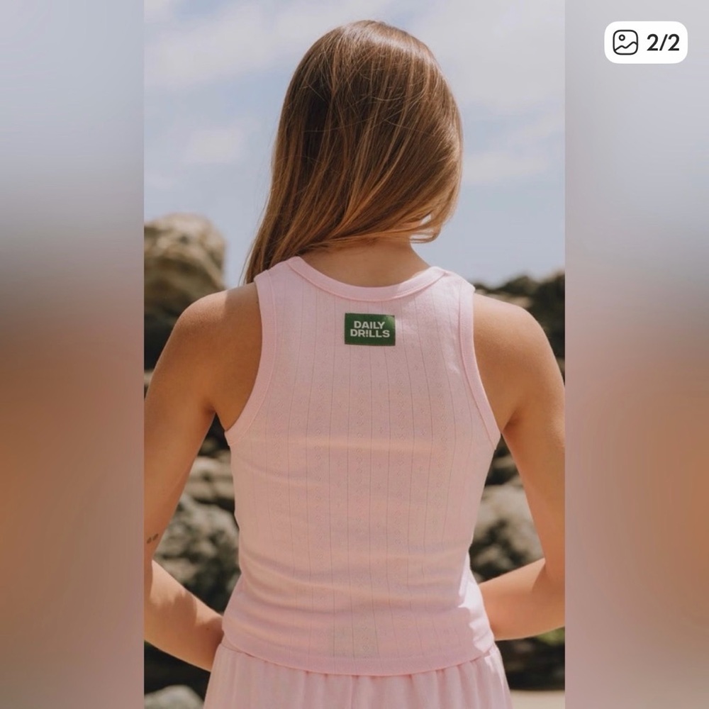 Daily Drills Light Pink Tank Top